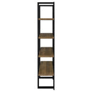 Coaster Furniture Danbrook 882036 71-inch 4-shelf Bookshelf - Black and Aged Walnut IMAGE 4