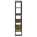 Coaster Furniture Danbrook 882036 71-inch 4-shelf Bookshelf - Black and Aged Walnut IMAGE 8