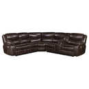 Coaster Furniture Sycamore 610200P Upholstered Power Reclining Sectional Sofa - Grey IMAGE 1