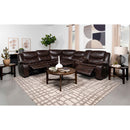 Coaster Furniture Sycamore 610200P Upholstered Power Reclining Sectional Sofa - Grey IMAGE 3