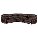 Coaster Furniture Sycamore 610200P Upholstered Power Reclining Sectional Sofa - Grey IMAGE 5