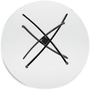 Signature Design by Ashley Round Pharwynn Dining Table with Glass Top and Pedestal Base D446-15 IMAGE 3