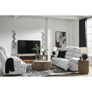 Signature Design by Ashley Rhines Falls PC4280499 Reclining Power Sofa with Drop Down Table IMAGE 20