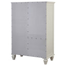  Coaster Furniture Sandy Beach 201308 8-Drawer Door Chest - Cream White IMAGE 6