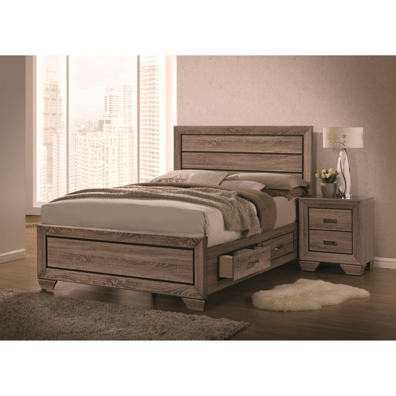 Coaster Furniture Kauffman 204190KE 7 pc King Panel Bedroom Set with Storage IMAGE 1