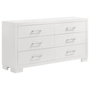  Coaster Furniture Jessica 202993 6-Drawer Dresser - Snow White IMAGE 1
