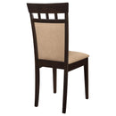  Coaster Furniture Gabriel 100773 Closed Back Dining Side Chair - Cappuccino (Set of 2) IMAGE 7