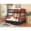 Coaster Furniture Ashton 460184 2-Drawer Wood Twin Over Full Bunk Bed - Cappuccino IMAGE 2