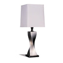  Coaster Furniture Keene 1497 30-inch Tapered Shade Table Lamp - Silver (Set of 2) IMAGE 1