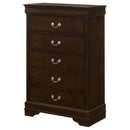  Coaster Furniture Louis Philippe 202415 5-Drawer Bedroom Chest - Cappuccino IMAGE 3