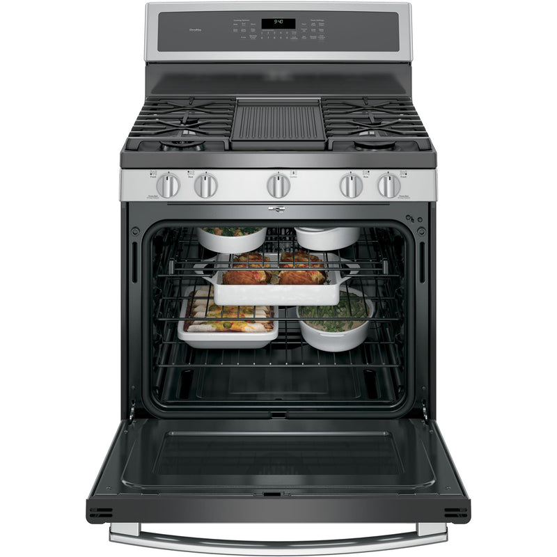 GE Profile 30-inch Freestanding Gas Range PCGB940SEJSS IMAGE 2