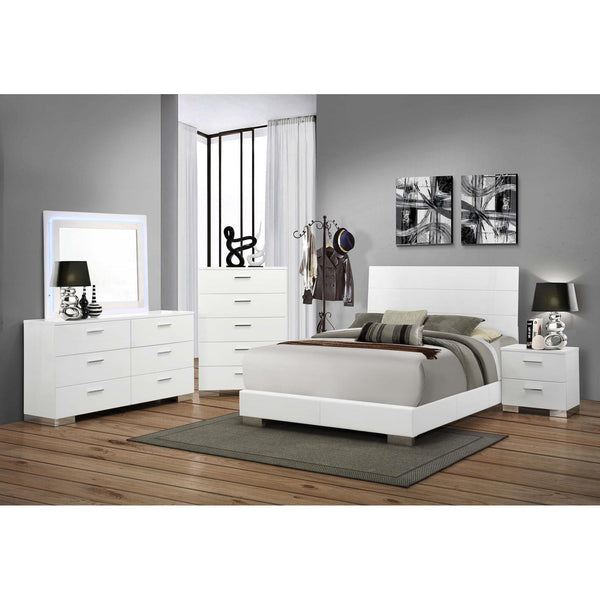  Coaster Furniture Felicity 203501KW-S5L 7 pc California King Panel Bedroom Set IMAGE 1