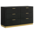  Coaster Furniture Caraway 224781KE-S4 6 pc King Panel Bedroom Set IMAGE 4