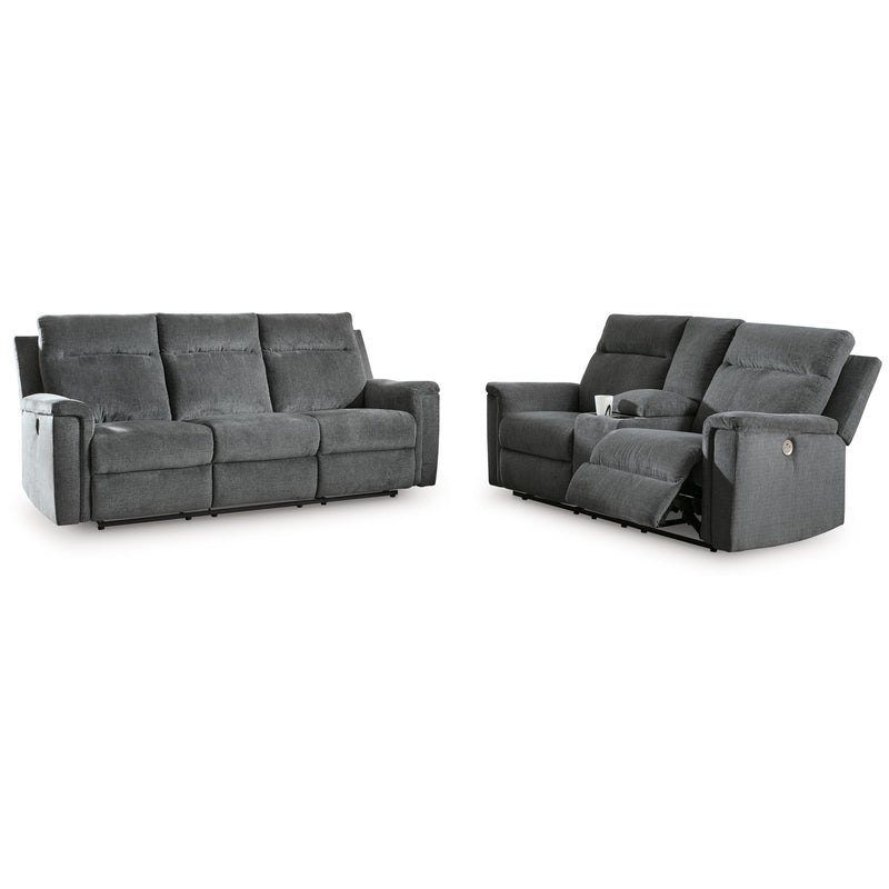 Signature Design by Ashley Barnsana 33202U1 2 pc Power Reclining Living Room Set IMAGE 2