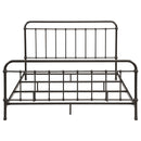  Coaster Furniture Livingston 300399KE Metal Eastern King Open Frame Bed - Dark Bronze IMAGE 2