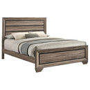 Coaster Furniture Kauffman 204191Q Wood Queen Panel Bed - Washed Taupe IMAGE 2