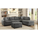 Coaster Furniture Stonenesse 500413 Upholstered Sectional Chaise Sofa - Grey IMAGE 3