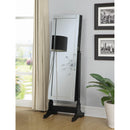  Coaster Furniture Cortez 901828 Cheval Mirror with Jewelry Storage - Black IMAGE 3