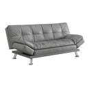  Coaster Furniture Dilleston 500096 Upholstered Tufted Convertible Sofa Bed - Grey IMAGE 2