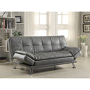  Coaster Furniture Dilleston 500096 Upholstered Tufted Convertible Sofa Bed - Grey IMAGE 4