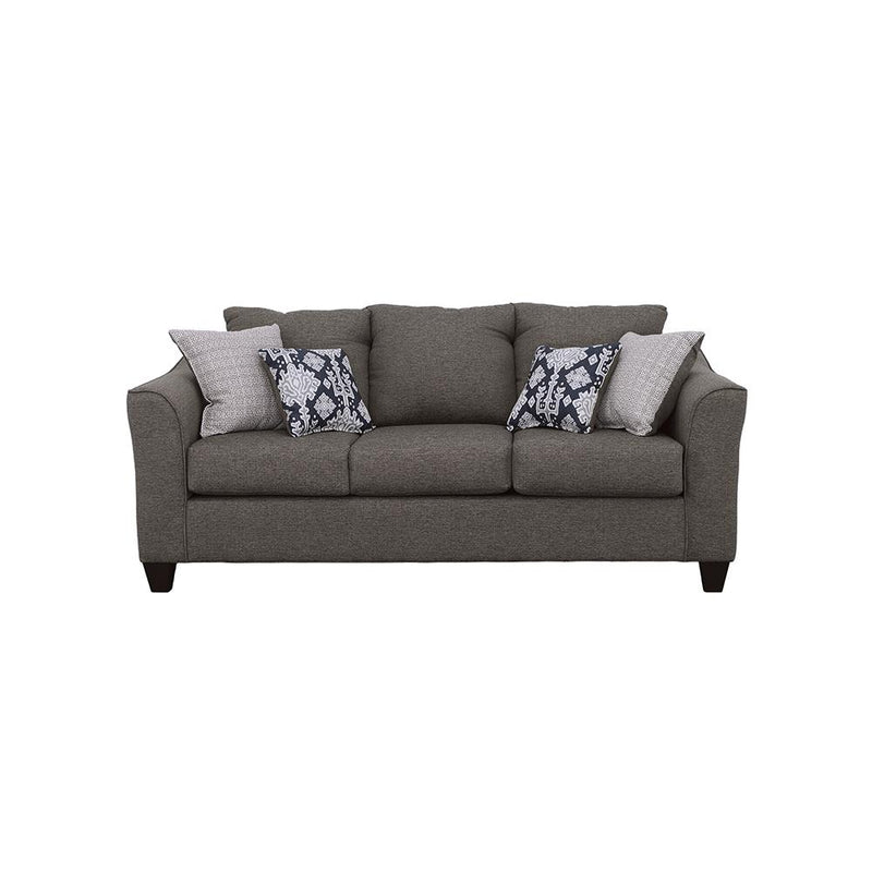  Coaster Furniture Salizar 506021 Upholstered Flared Arm Sofa - Charcoal Grey IMAGE 2