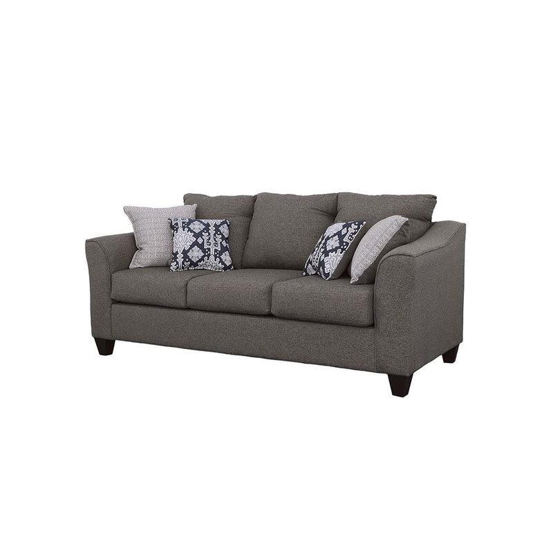  Coaster Furniture Salizar 506021 Upholstered Flared Arm Sofa - Charcoal Grey IMAGE 3