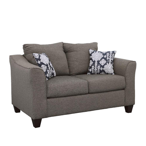  Coaster Furniture Salizar 506022 Upholstered Flared Arm Loveseat - Charcoal Grey IMAGE 1
