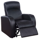 Coaster Furniture Cyrus Leather Match 1-Seat Home Theatre Seating 600001 IMAGE 2