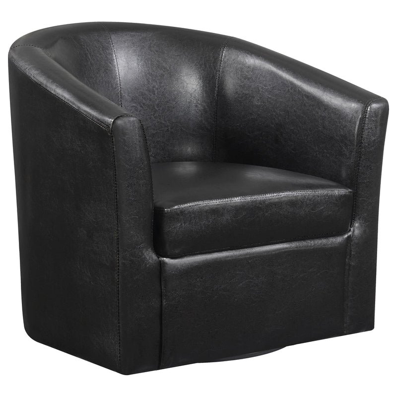 Coaster Furniture Stationary Fabric and Leather Look Accent Chair 902098 IMAGE 1
