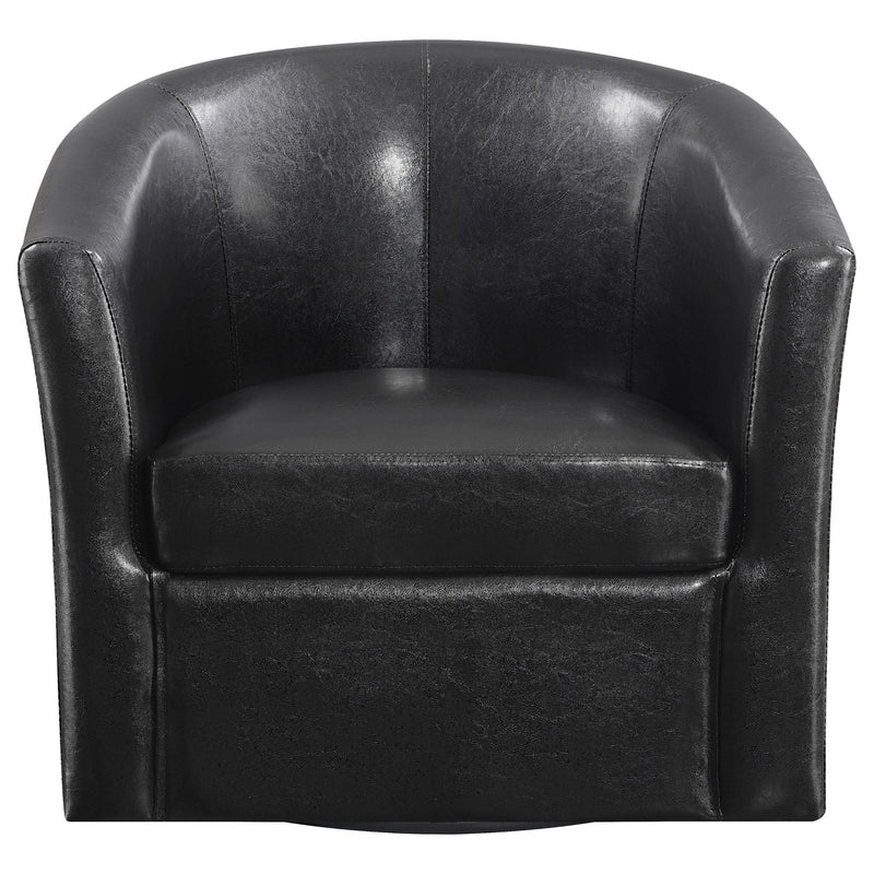 Coaster Furniture Stationary Fabric and Leather Look Accent Chair 902098 IMAGE 2