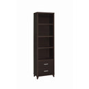  Coaster Furniture Lewes 700882 4-shelf Engineered Wood Media Tower - Cappuccino IMAGE 1