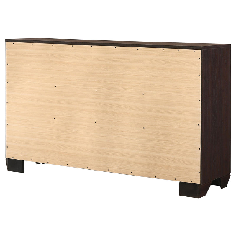 Coaster Furniture Kauffman 204393 6-Drawer Dresser - Dark Cocoa IMAGE 7
