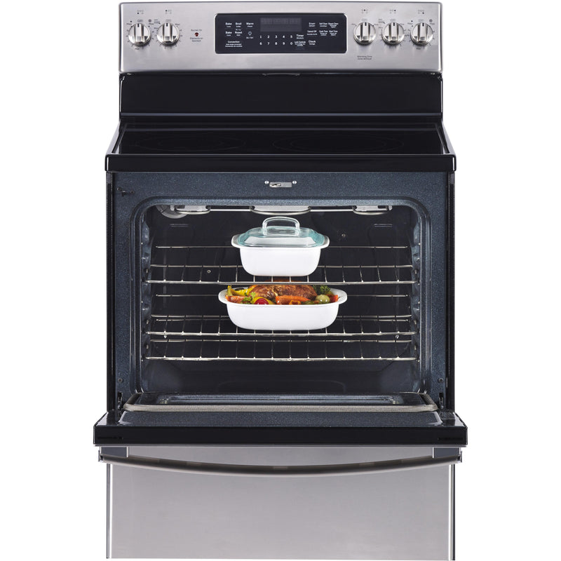 GE 30-inch Freestanding Electric Range JCB840SKSS IMAGE 3