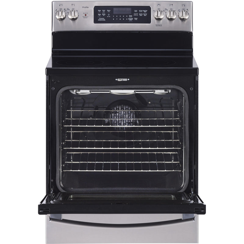 GE Profile 30-inch Freestanding Electric Range PCB905SKSS IMAGE 3