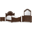  Signature Design by Ashley Lavinton B764B17 6 pc King Poster Bedroom Set IMAGE 1