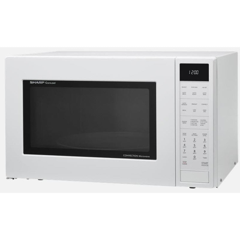 Sharp 24 inch, 1.5 cu.ft Countertop Microwave Oven SMC1585BW IMAGE 2