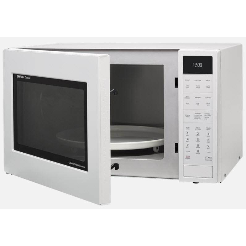 Sharp 24 inch, 1.5 cu.ft Countertop Microwave Oven SMC1585BW IMAGE 3