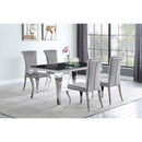  Coaster Furniture Betty 105073 Velvet Upholstered Dining Side Chair - Grey (Set of 4) IMAGE 4