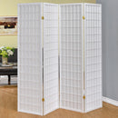  Coaster Furniture Roberto 902626 4-Panel Room Divider Folding Shoji Screen - White IMAGE 4