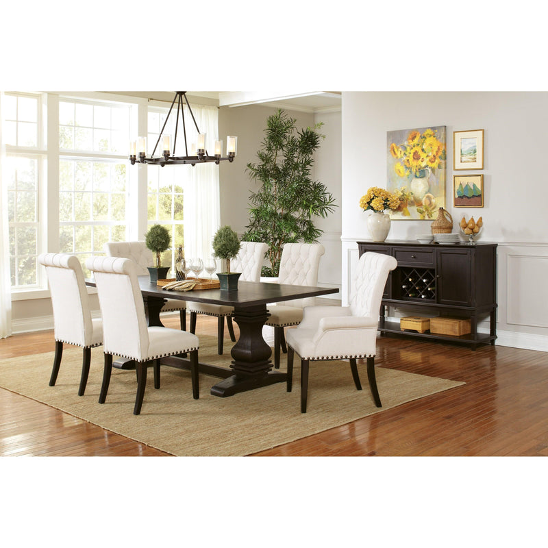  Coaster Furniture Parkins 107411 Rectangular 86-inch Dining Table - Rustic Espresso IMAGE 2