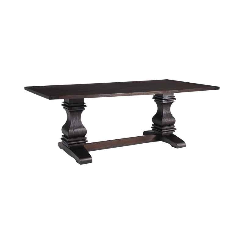  Coaster Furniture Parkins 107411 Rectangular 86-inch Dining Table - Rustic Espresso IMAGE 3