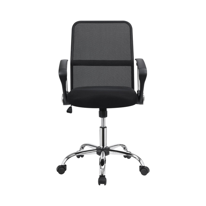  Coaster Furniture Gerta 801319 Upholstered Adjustable Mesh Office Desk Chair - Black IMAGE 3
