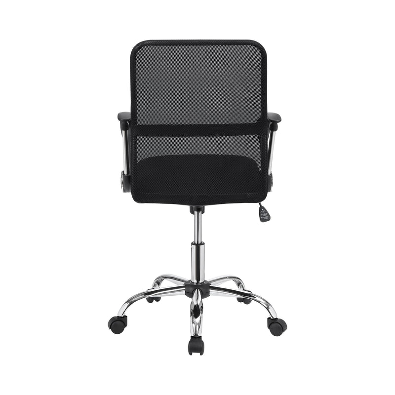  Coaster Furniture Gerta 801319 Upholstered Adjustable Mesh Office Desk Chair - Black IMAGE 4