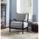  Coaster Furniture Blanchett 903824 Upholstered Bobbin Accent Chair - Grey and Black IMAGE 5