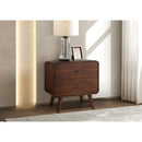  Coaster Furniture Robyn 205132 2-Drawer Nightstand Bedside Table - Dark Walnut IMAGE 9