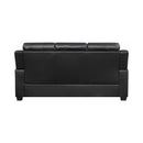  Coaster Furniture Finley 506551 Upholstered Padded Arm Tufted Sofa - Black IMAGE 3