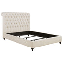 Coaster Furniture Devon 300525F 57-inch Upholstered Full Panel Bed - Beige IMAGE 1