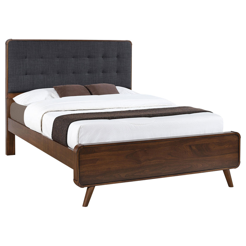  Coaster Furniture Robyn 205131Q Wood Queen Platform Bed - Dark Walnut IMAGE 2