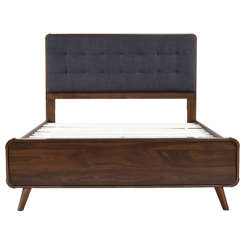  Coaster Furniture Robyn 205131Q Wood Queen Platform Bed - Dark Walnut IMAGE 3