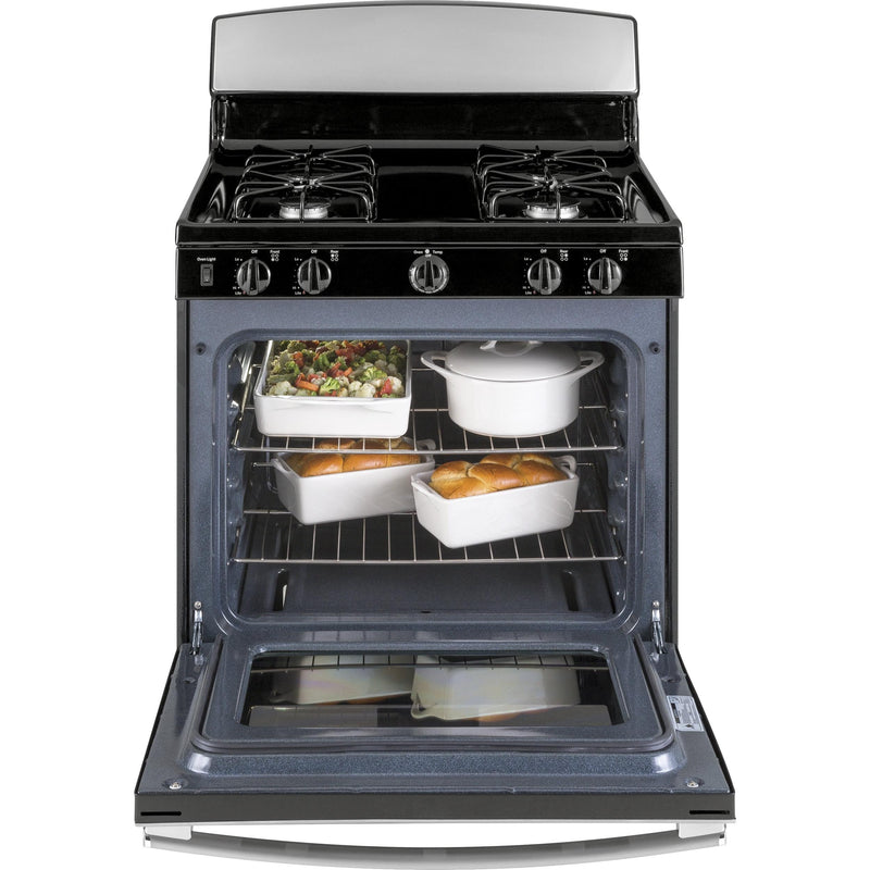 GE 30-inch Freestanding Gas Range JGBS30REKSS IMAGE 3